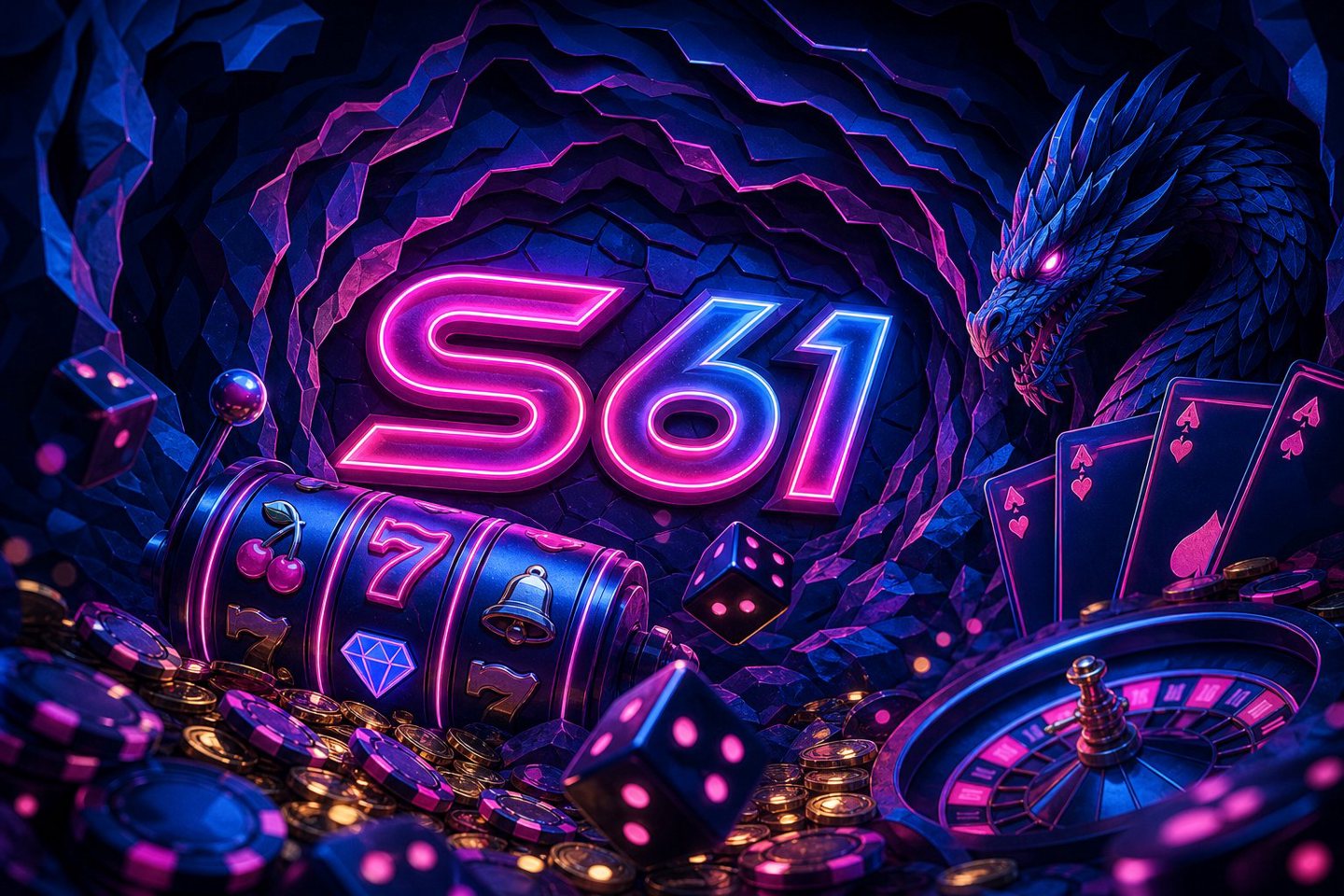 Ilustrasi koin dan hadiah pendaftaran S61 untuk pemain baru di Indonesia